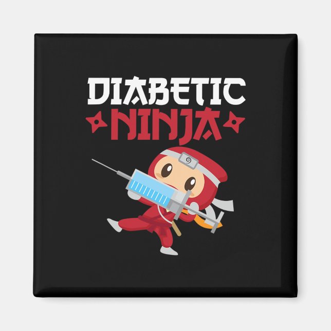 Medvetenhet om diabetes typ 1 magnet (Framsidan)