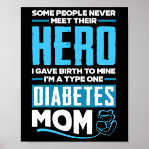 Medvetenhet om diabetes typ 1, Mamma Poster