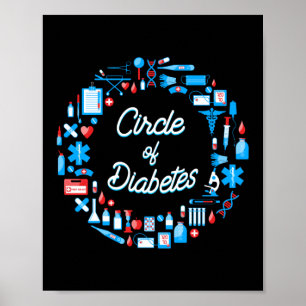 Medvetenhet om diabetes typ 1 poster
