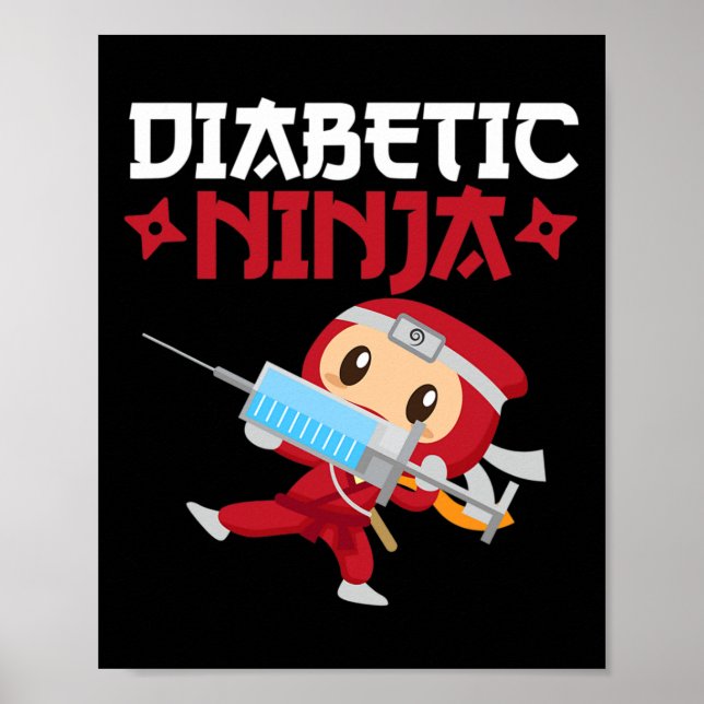 Medvetenhet om diabetes typ 1 poster (Framsidan)