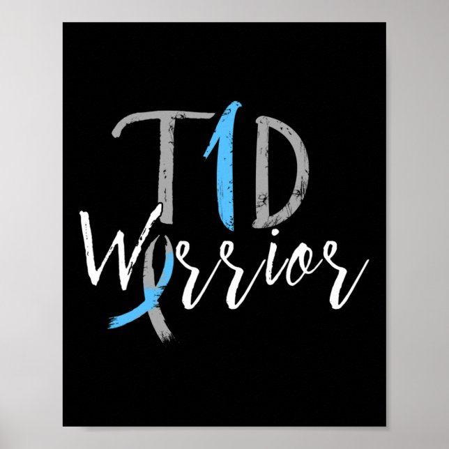 Medvetenhet om diabetes typ 1 - Roligt Poster (Framsidan)