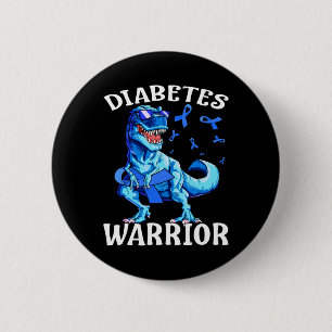 Medvetenhet om diabetes typ 1 vid blått band T1d T Knapp
