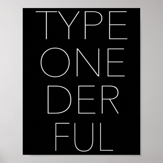 Medvetenhet om diabetes typ ett år poster (Framsidan)
