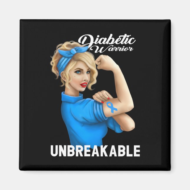 Medvetenhet om diabetesmedel Insulin, diabetes typ Magnet (Framsidan)