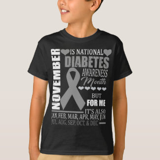 Medvetenhet om diabetetstyp november Lussgi för di T Shirt