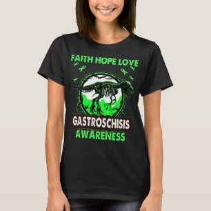 Medvetenhet om Dinosaur Faith Hope Kärlek GASTROSC T Shirt
