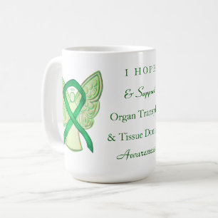 Medvetenhet om donation av organ och vävnader Ribb Kaffemugg