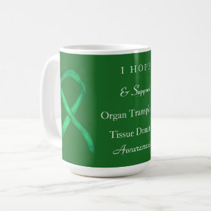 Medvetenhet om donation av organ och vävnader Ribb Kaffemugg