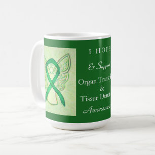 Medvetenhet om donation av organ och vävnader Ribb Kaffemugg
