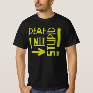 Medvetenhet om dövets funktionsnedsättning t shirt
