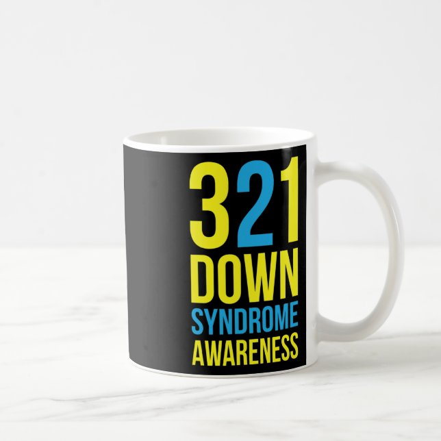 Medvetenhet om Downs syndrom 321  Kaffemugg (Höger)