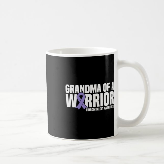 Medvetenhet om en krigare fibromyalgi kaffemugg (Höger)