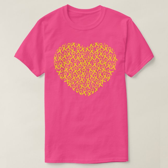 Medvetenhet om endometrios Ribbon Heart T Shirt (Design framsida)