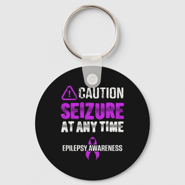 Medvetenhet om epilepsi Anfall Epileptisk Krigare  Nyckelring (Framsida)
