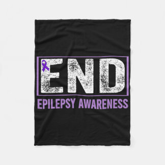Medvetenhet om epilepsi - Avsluta epilepsiLila Epi Fleecefilt
