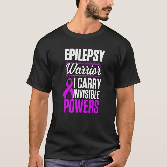 Medvetenhet om epilepsi Carry Epileptic Warrior Su T Shirt (Framsida)