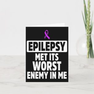 Medvetenhet om epilepsi Enemy Epileptic Warrior Su Kort