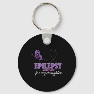 Medvetenhet om epilepsi för min dotter- epilepsi M Nyckelring