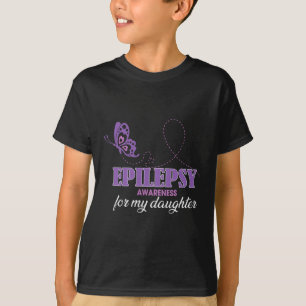 Medvetenhet om epilepsi för min dotter- epilepsi M T Shirt
