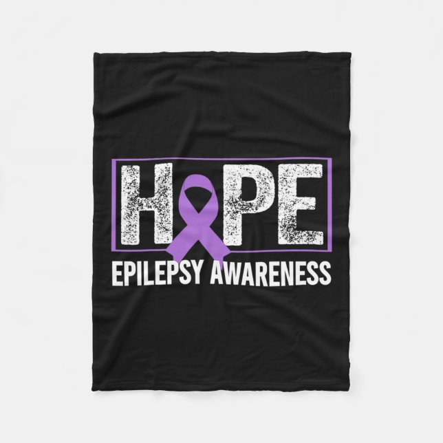 Medvetenhet om epilepsi - Hopp om medvetenheten om Fleecefilt (Framsidan)