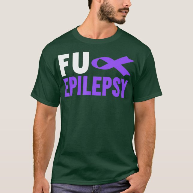 Medvetenhet om epilepsi hos FU Epilepsy T Shirt (Framsida)