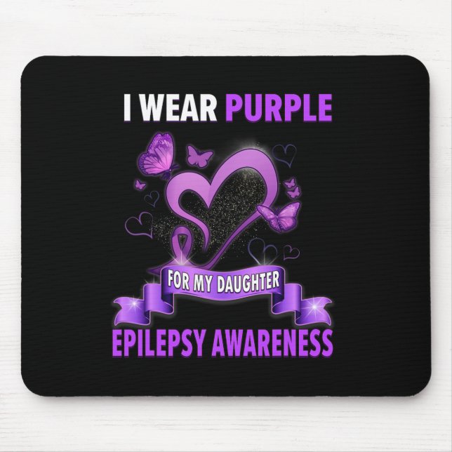 Medvetenhet om epilepsi I Bära Lila för min dotter Musmatta (Framsidan)