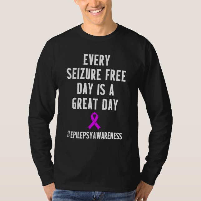 Medvetenhet om epilepsi Keizure Free Epileptic War T Shirt (Framsida)