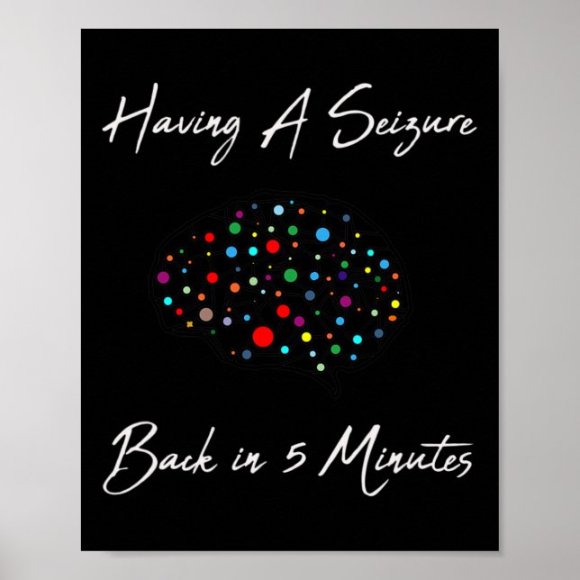 Medvetenhet om epilepsi med en epilepsi poster (Framsidan)