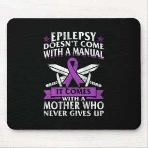 Medvetenhet om epilepsi Mor Lila Ribbon Seizure Di Musmatta