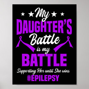 Medvetenhet om epilepsi Ribbon Seizure Disorder Pa Poster