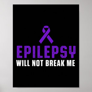 Medvetenhet om epilepsi Roliga terapeuter Epilepti Poster