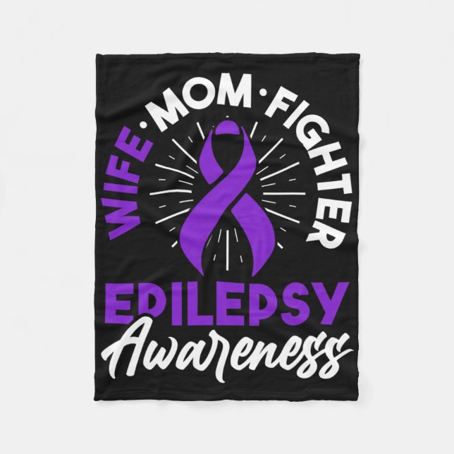 Medvetenhet om epilepsi Sjukdom Rolig Epileptisk W Fleecefilt (Framsidan)