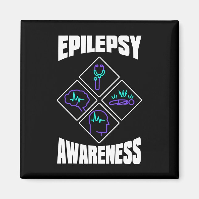 Medvetenhet om epilepsi Specialisera Epileptiskt W Magnet (Framsidan)