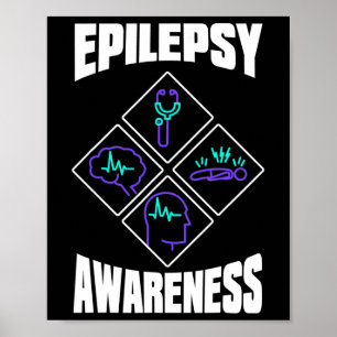 Medvetenhet om epilepsi Specialisera Epileptiskt W Poster
