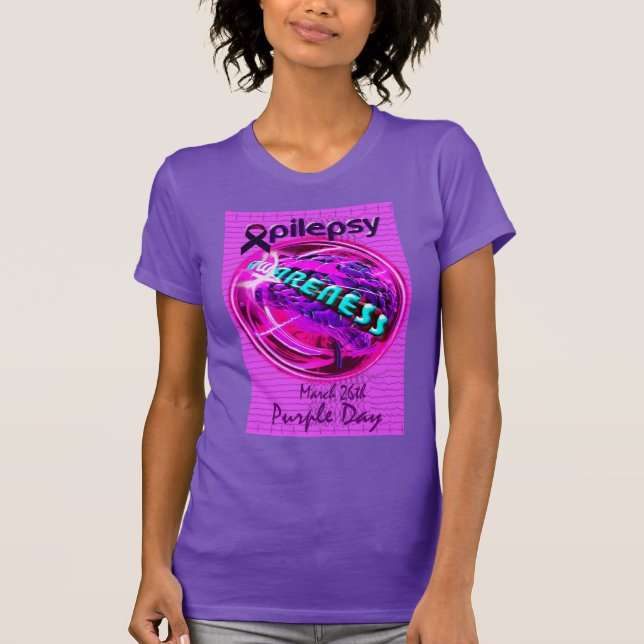 Medvetenhet om epilepsi t shirt (Framsida)
