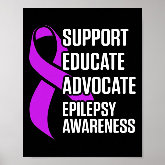 Medvetenhet om epilepsi Utrusta Epileptisk Krigare Poster (Framsidan)