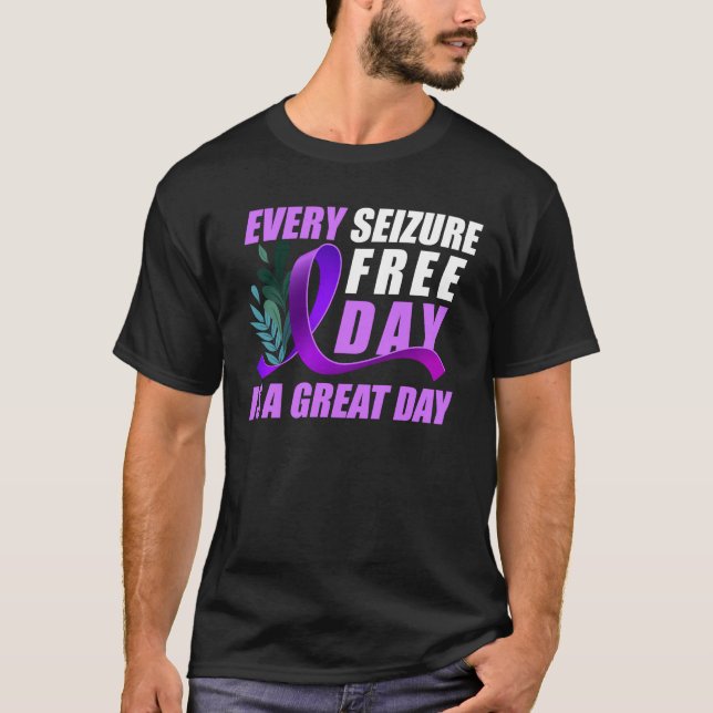 Medvetenhet om epilepsi varje dag som går fri från t shirt (Framsida)