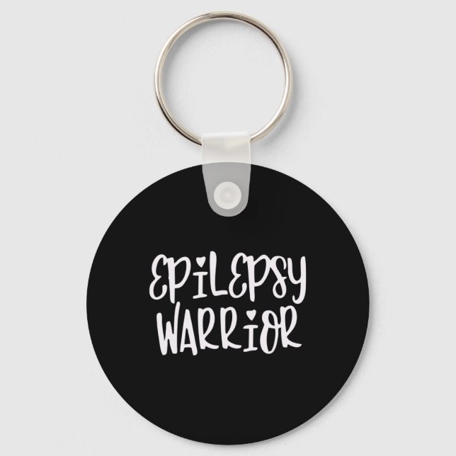 Medvetenhet om epilepsi Warrior Epilepsy Nyckelring (Framsida)