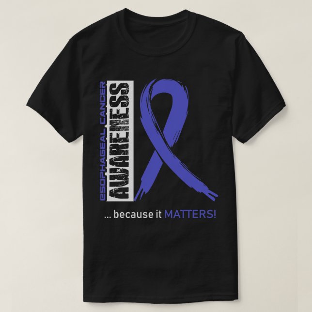 Medvetenhet om esofageal cancer eftersom det har b t shirt (Design framsida)
