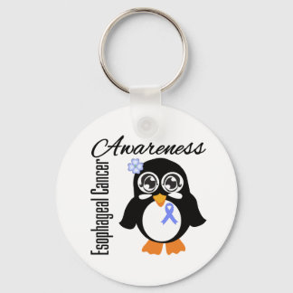 Medvetenhet om esofageal cancer Penguin Nyckelring