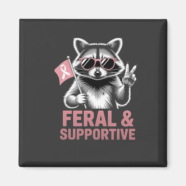 Medvetenhet om feral och understödjande bröstcance magnet (Framsidan)