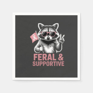 Medvetenhet om feral och understödjande bröstcance pappersservett