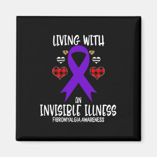 Medvetenhet om fibromyalgi som lever med osynlig i magnet