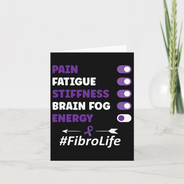 Medvetenhet om fibromyalgia Fibromyalgia Kort (Framsida)