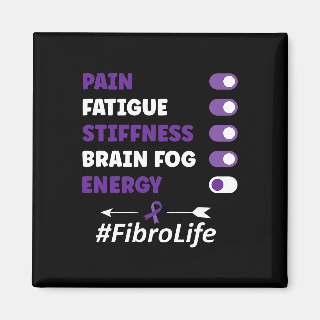 Medvetenhet om fibromyalgia Fibromyalgia Magnet (Framsidan)