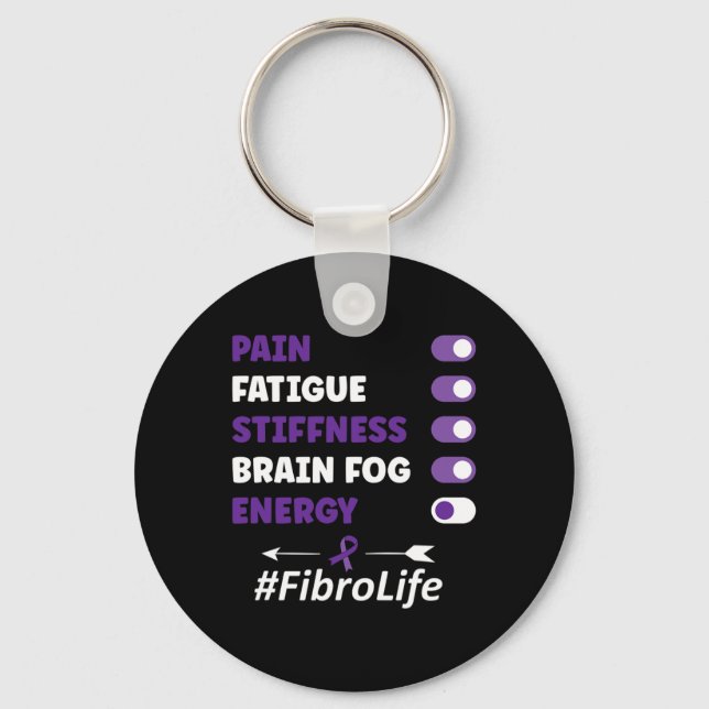 Medvetenhet om fibromyalgia Fibromyalgia Nyckelring (Framsida)