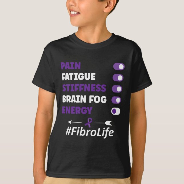 Medvetenhet om fibromyalgia Fibromyalgia T Shirt (Framsida)