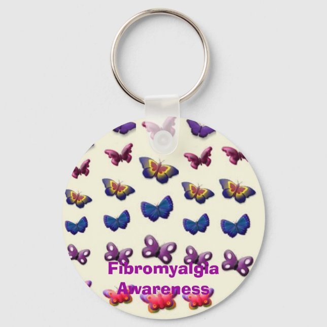 Medvetenhet om fibromyalgia nyckelring (Framsida)