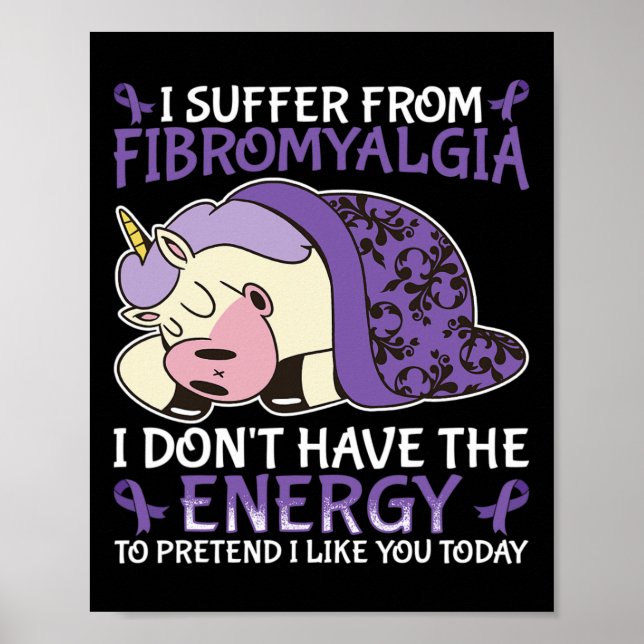 Medvetenhet om fibromyalgia poster (Framsidan)
