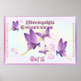 Medvetenhet om fibromyalgia poster